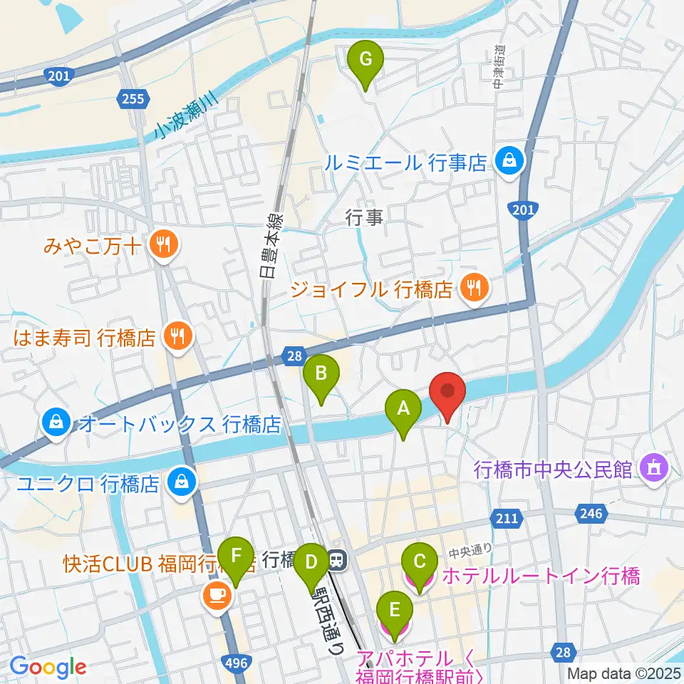 リブリオ行橋周辺のホテル一覧地図