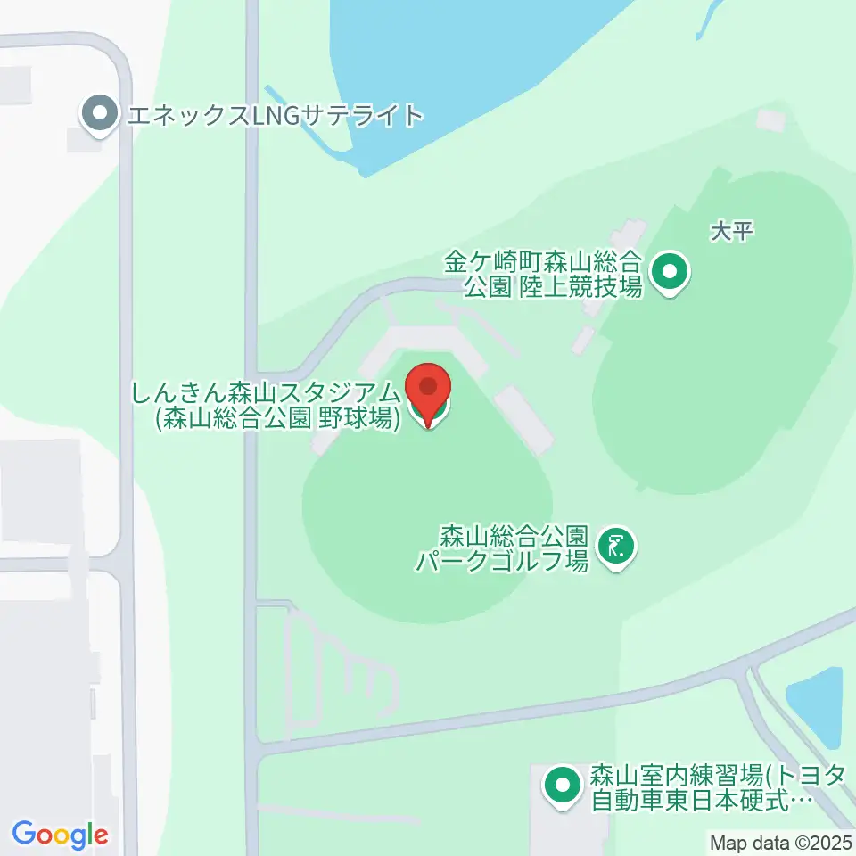 しんきん森山スタジアム周辺のホテル一覧地図