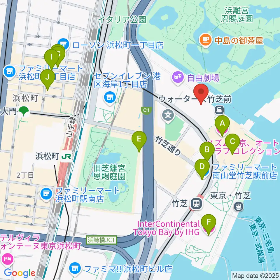 JR東日本四季劇場［秋］周辺のホテル一覧地図