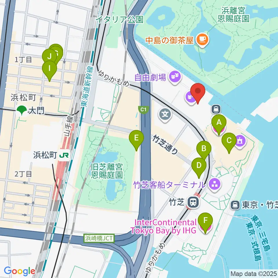 JR東日本四季劇場［秋］周辺のホテル一覧地図
