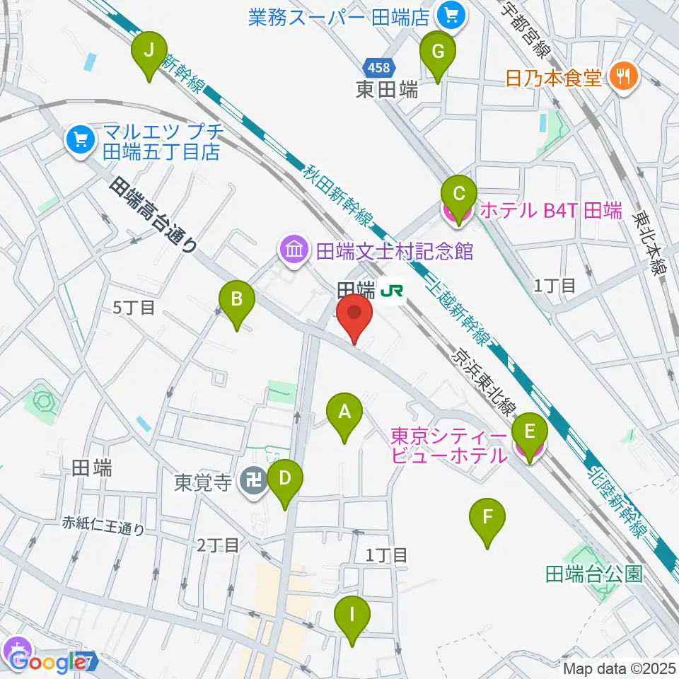 ギターリペア工房DNS周辺のホテル一覧地図