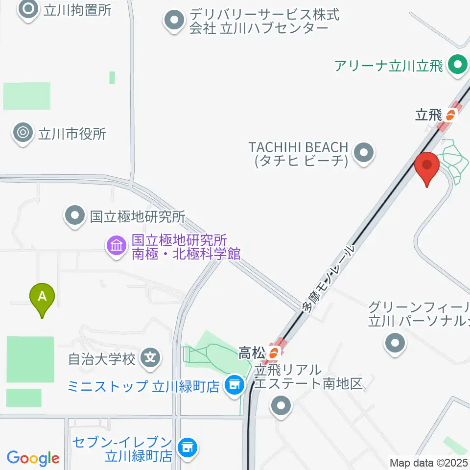 TOHOシネマズ立川立飛周辺のホテル一覧地図