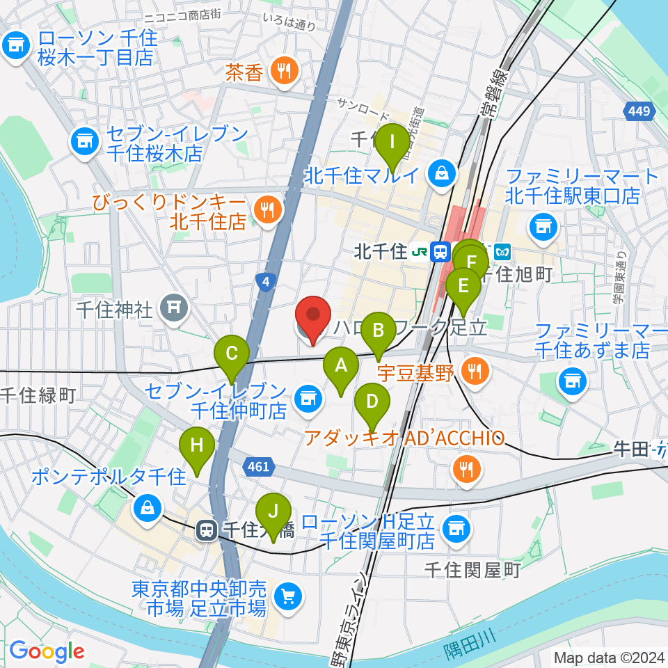 東京芸術センターホワイトスタジオ周辺のホテル一覧地図