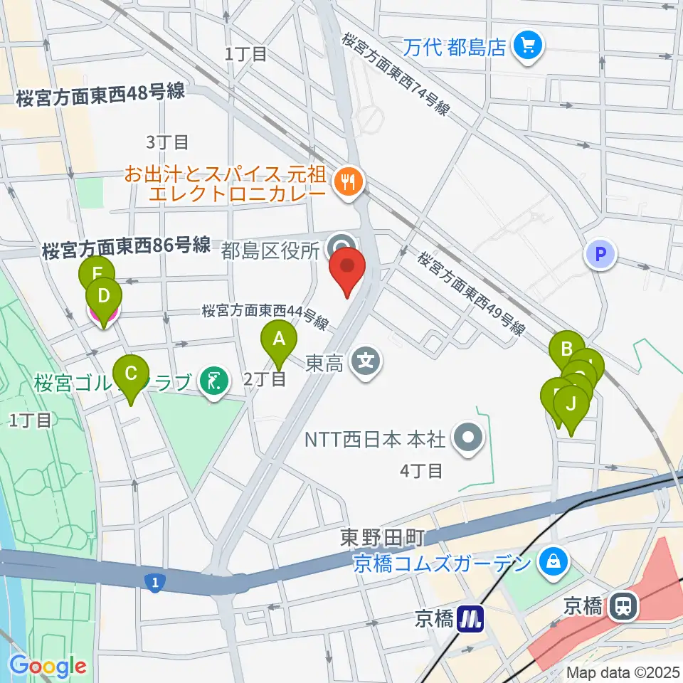 まるよし精肉店 都島区民センター周辺のホテル一覧地図