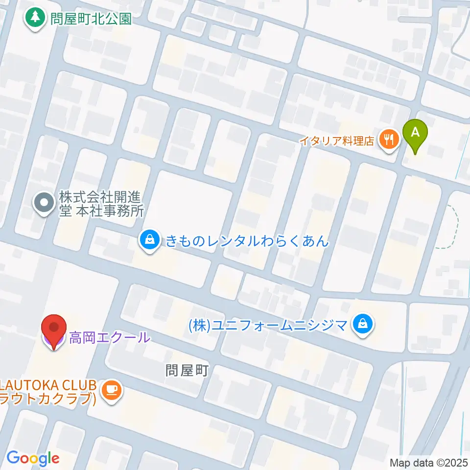 高岡エクール周辺のホテル一覧地図