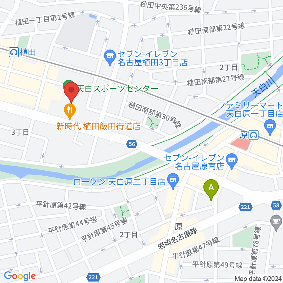 天白スポーツセンター周辺のホテル一覧地図