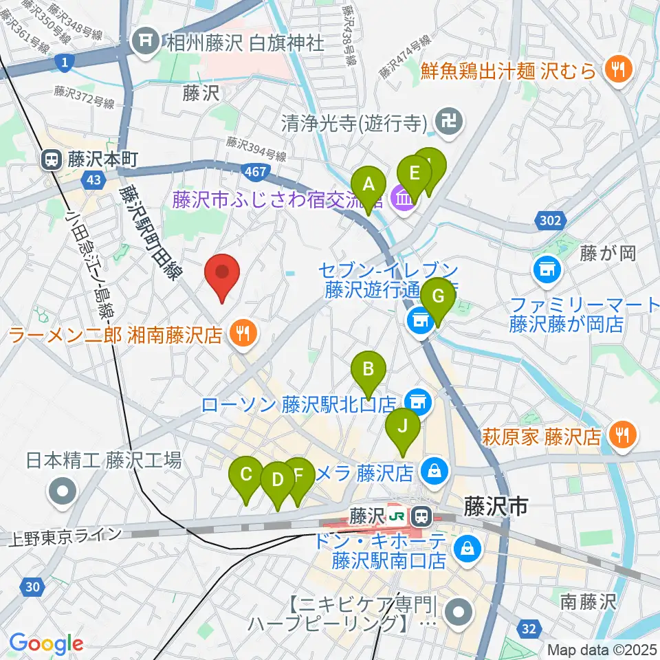 Fプレイス周辺のホテル一覧地図