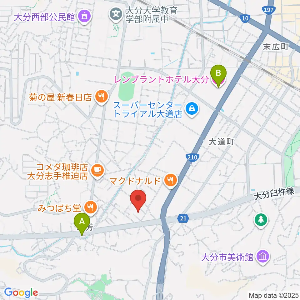 音楽教室Cafe 三月の水周辺のホテル一覧地図