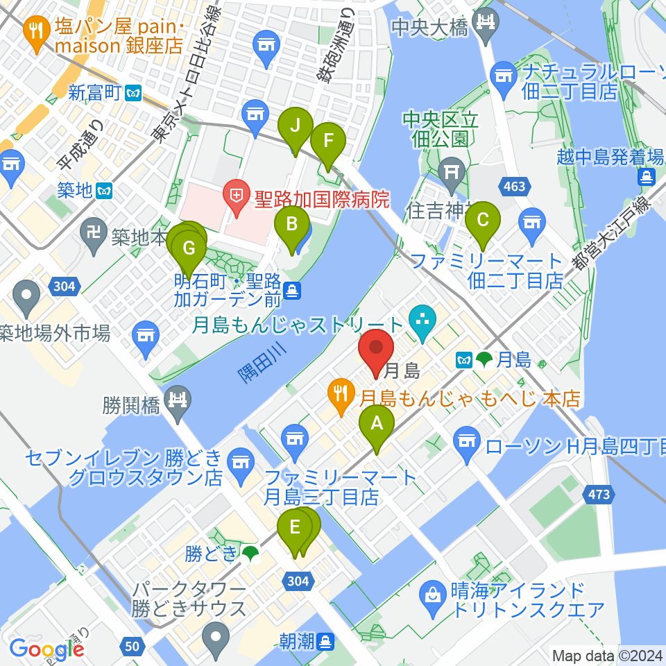 スタジオワンダーウォール周辺のホテル一覧地図