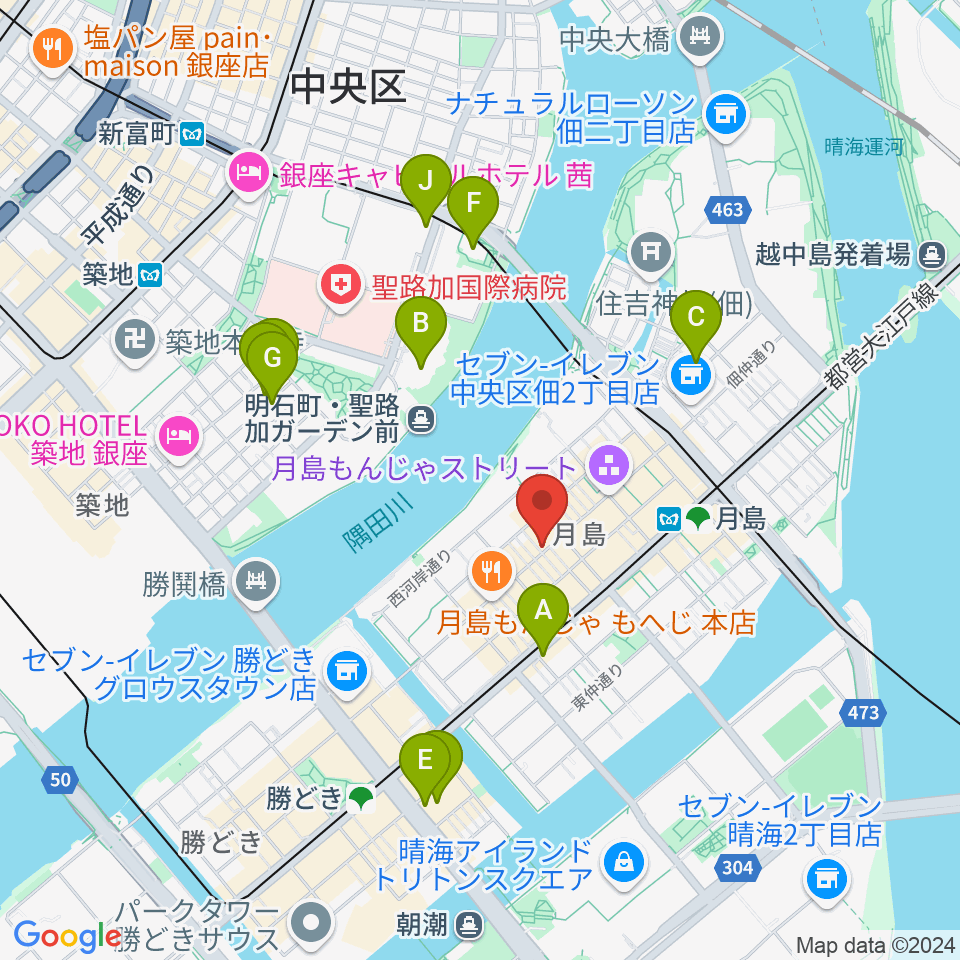 スタジオワンダーウォール周辺のホテル一覧地図