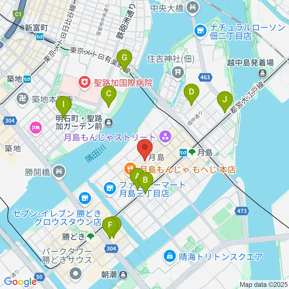 スタジオワンダーウォール周辺のホテル一覧地図