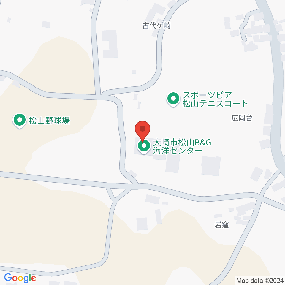 大崎市松山B&G海洋センター周辺のホテル一覧地図