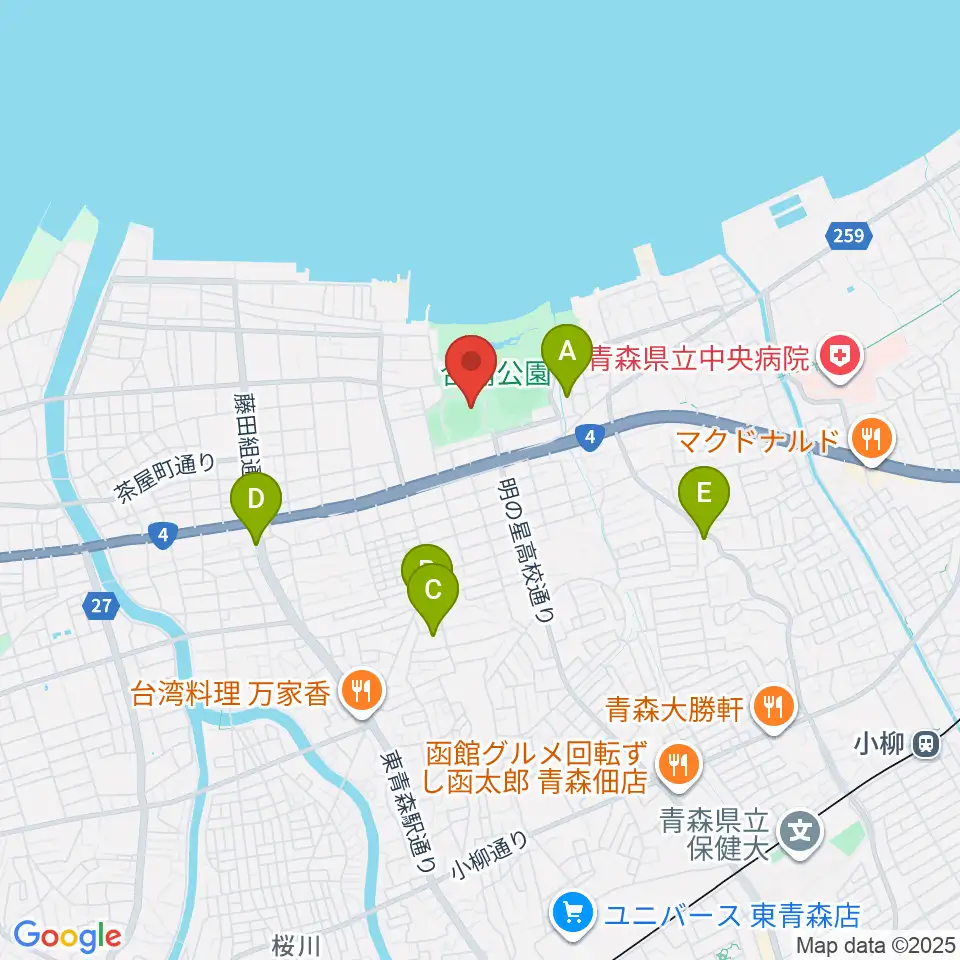 ダイシンベースボールスタジアム周辺のホテル一覧地図