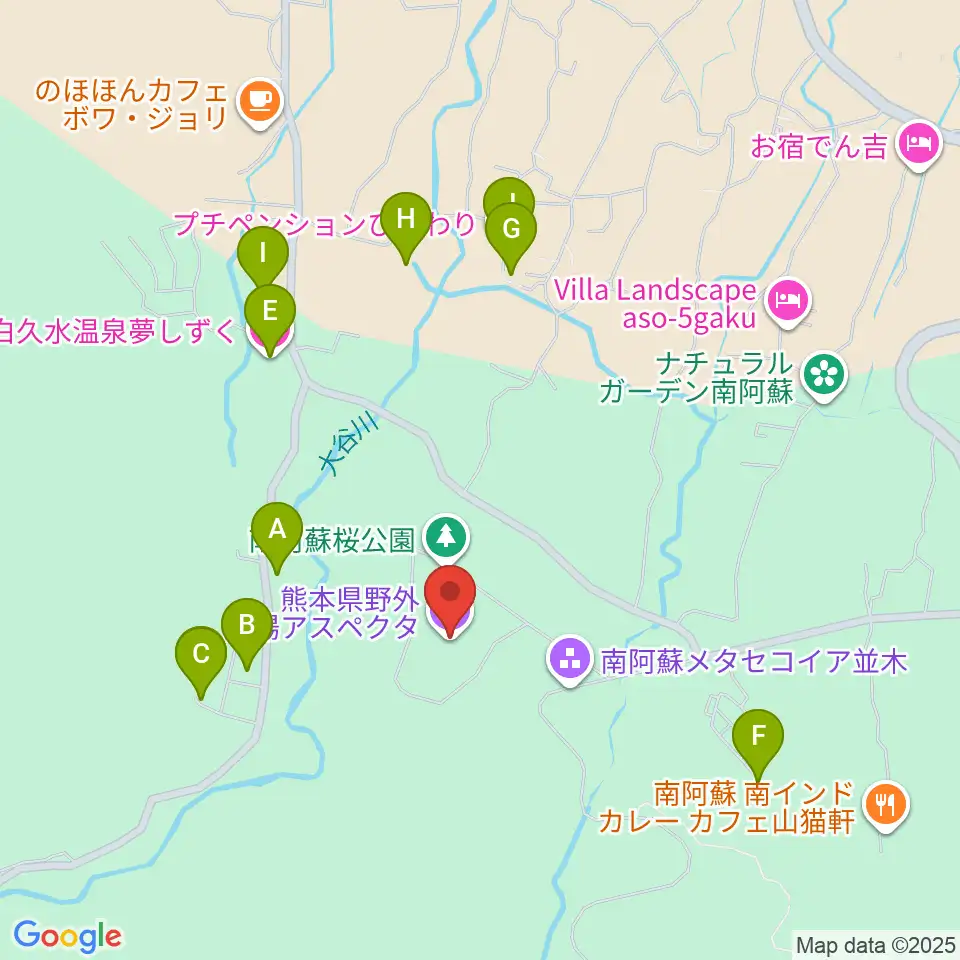 熊本県野外劇場アスペクタ周辺のホテル一覧地図