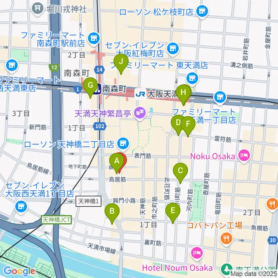 K9 music school周辺のホテル一覧地図