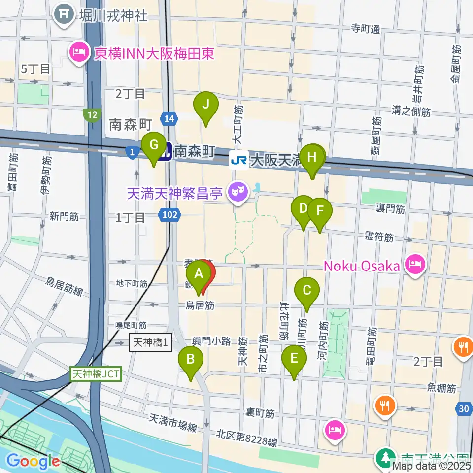 K9 music school周辺のホテル一覧地図