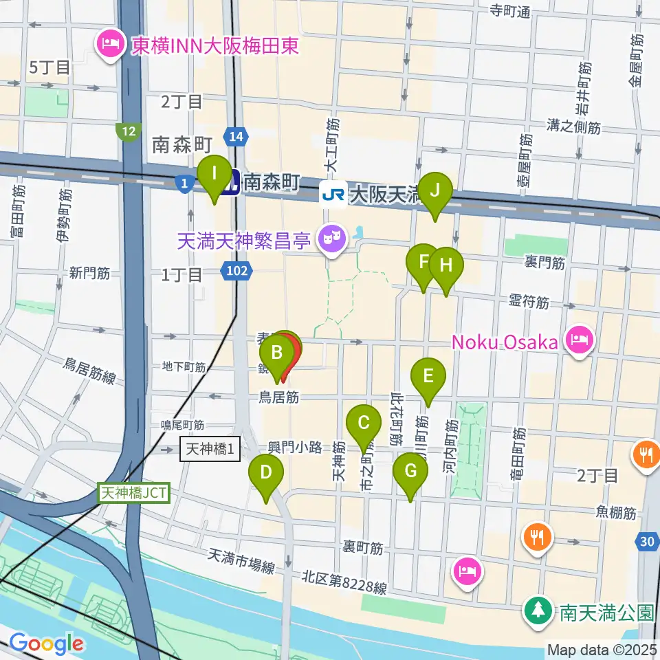 K9 music school周辺のホテル一覧地図