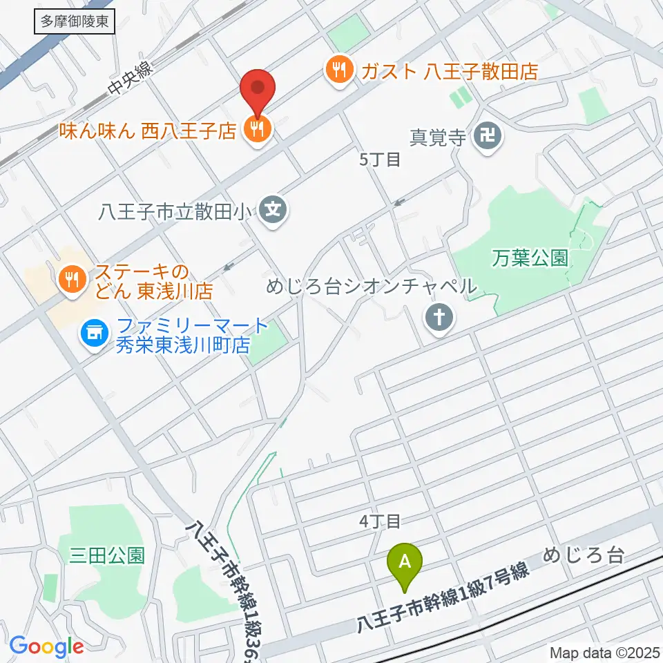 おんがく教室ここのね周辺のホテル一覧地図