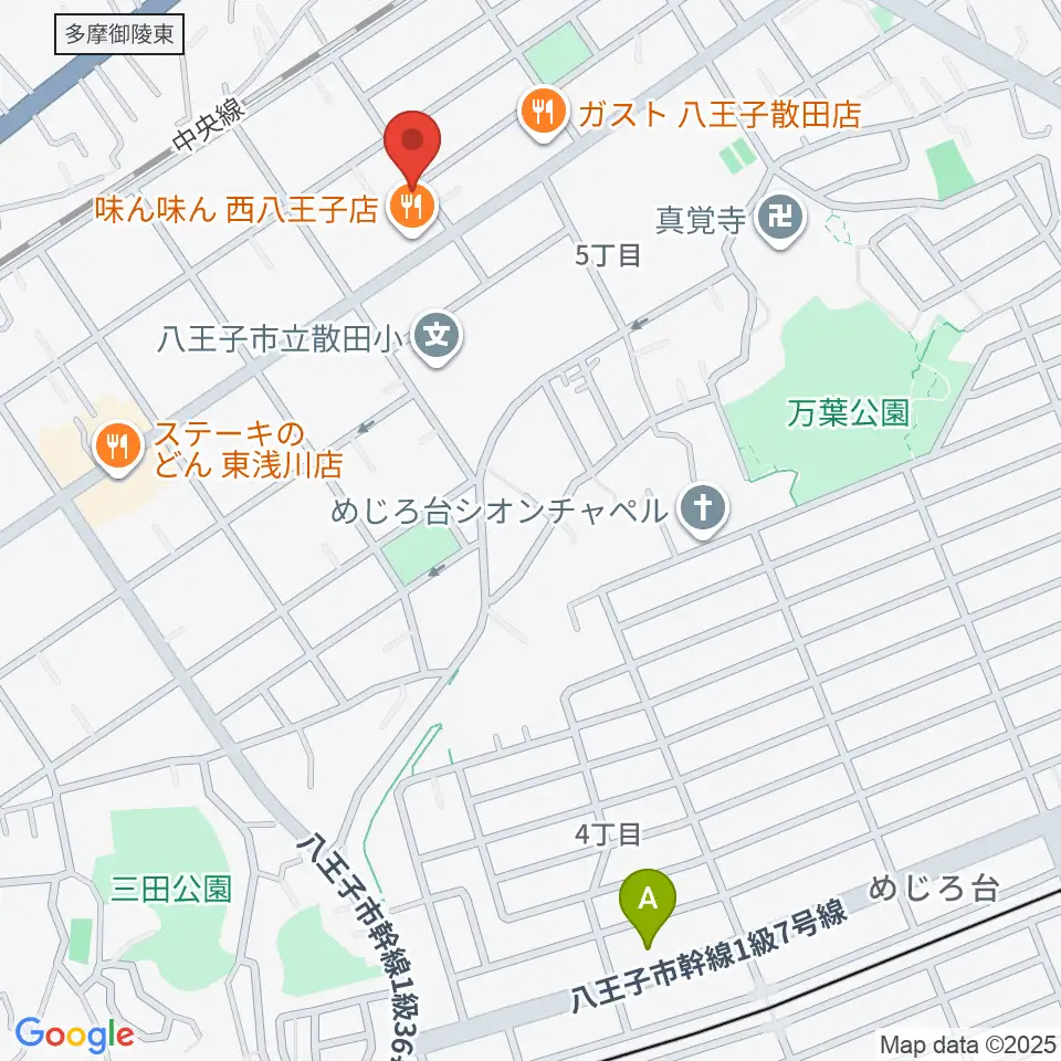 おんがく教室ここのね周辺のホテル一覧地図
