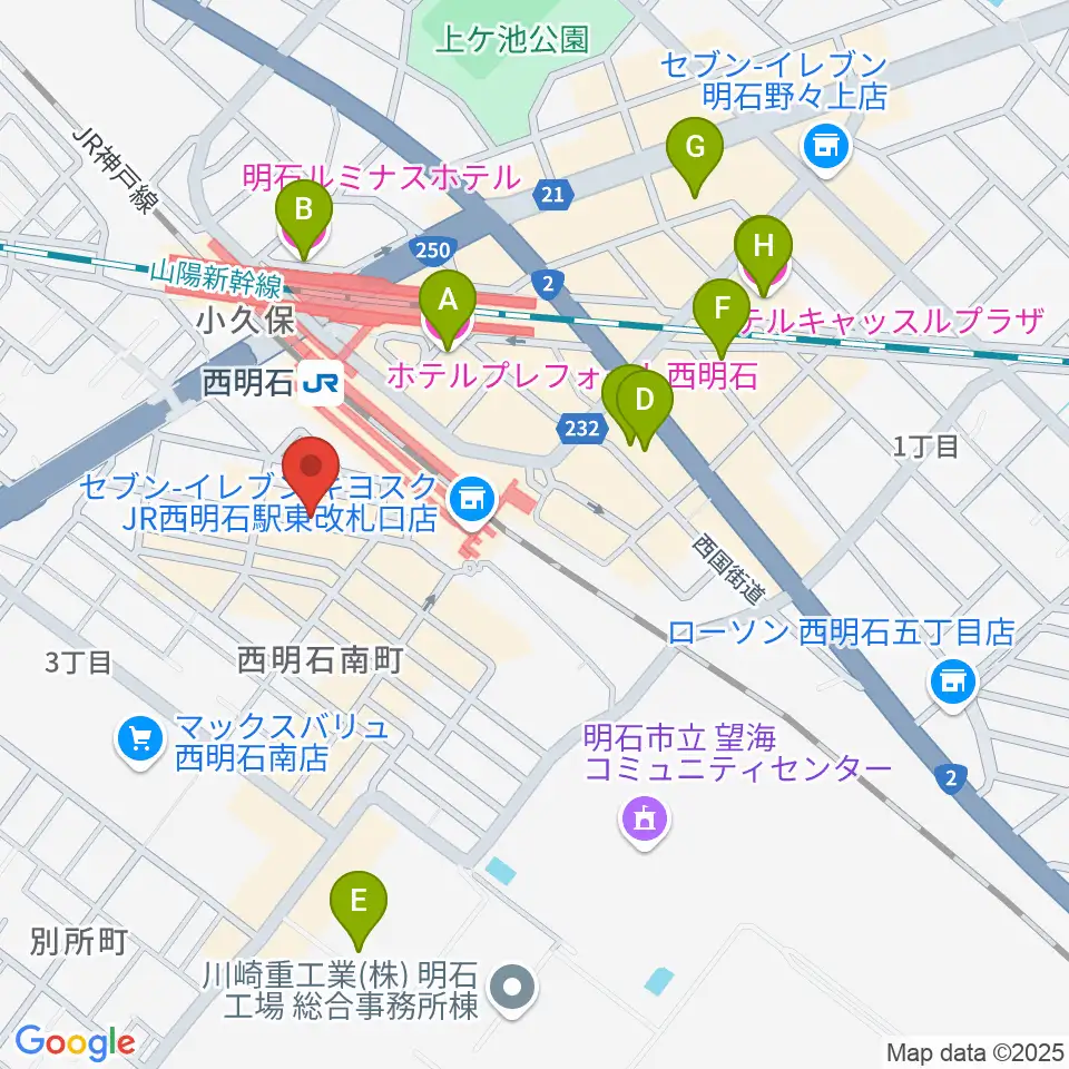 studio9th周辺のホテル一覧地図