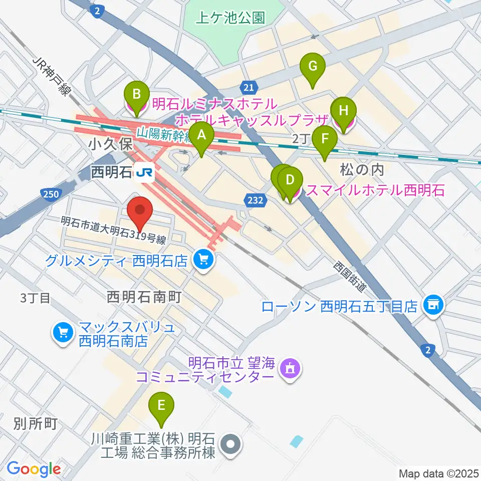 studio9th周辺のホテル一覧地図