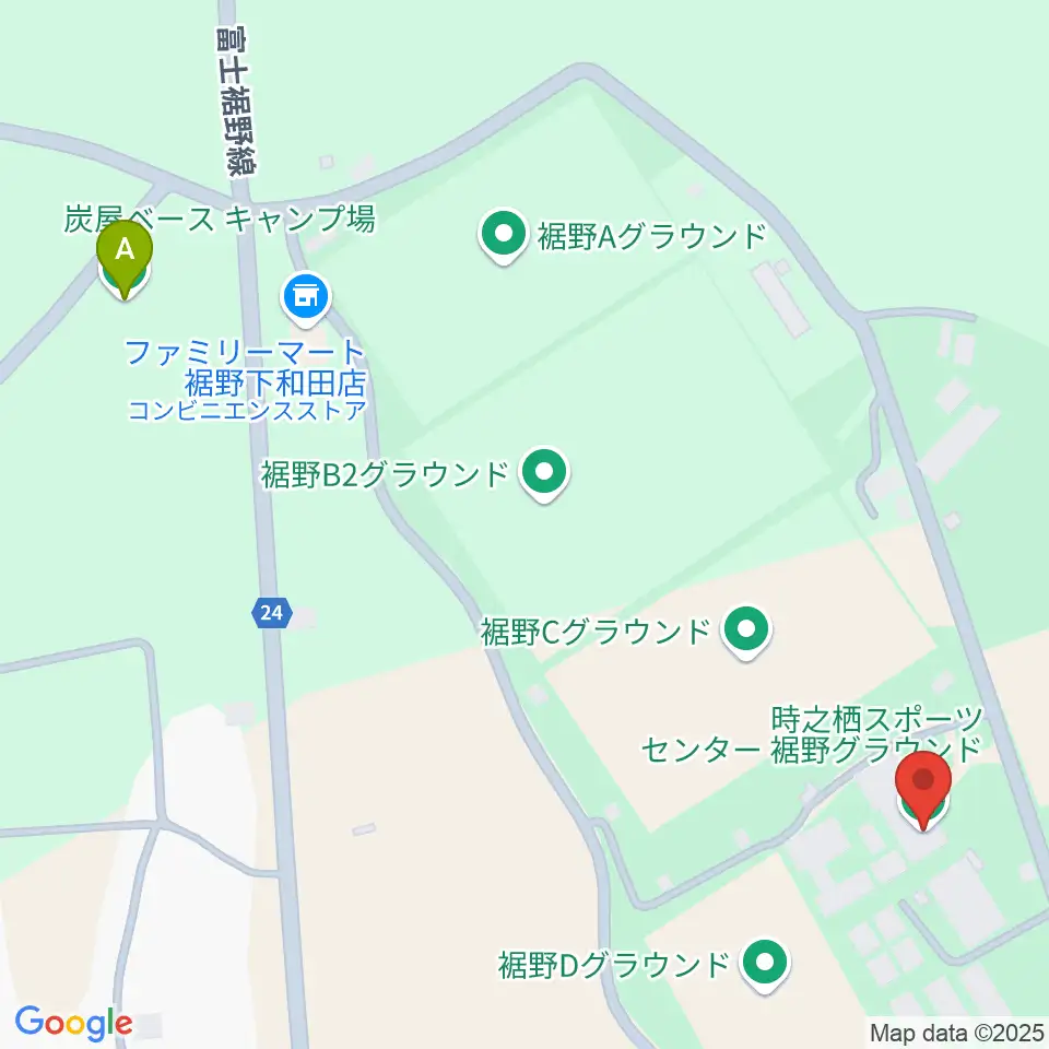 時之栖スポーツセンター 裾野グラウンド周辺のホテル一覧地図