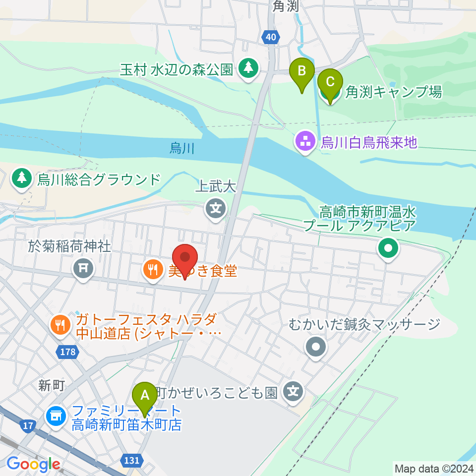 新町文化ホール周辺のホテル一覧地図