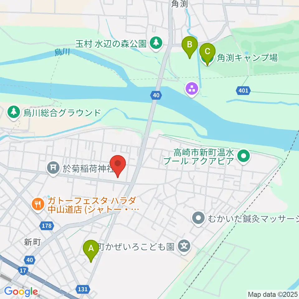 新町文化ホール周辺のホテル一覧地図