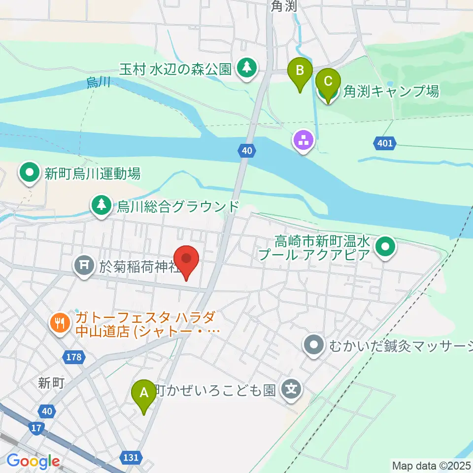 新町文化ホール周辺のホテル一覧地図