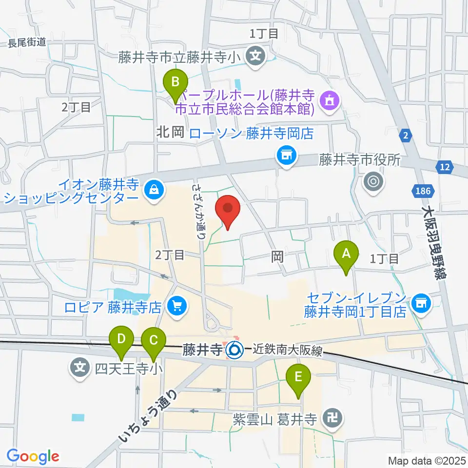 ひろみ音楽教室周辺のホテル一覧地図