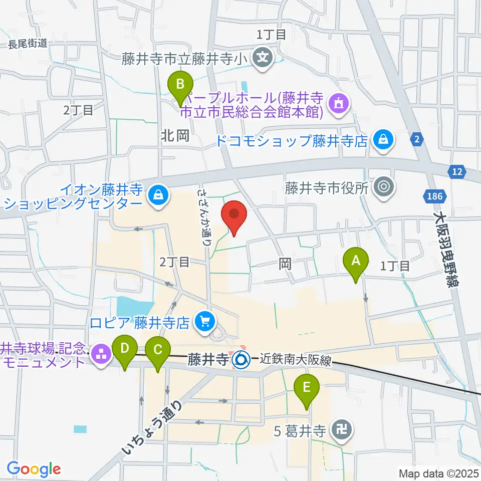 ひろみ音楽教室周辺のホテル一覧地図
