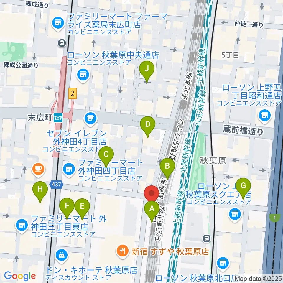 TAIKO-LAB 秋葉原周辺のホテル一覧地図