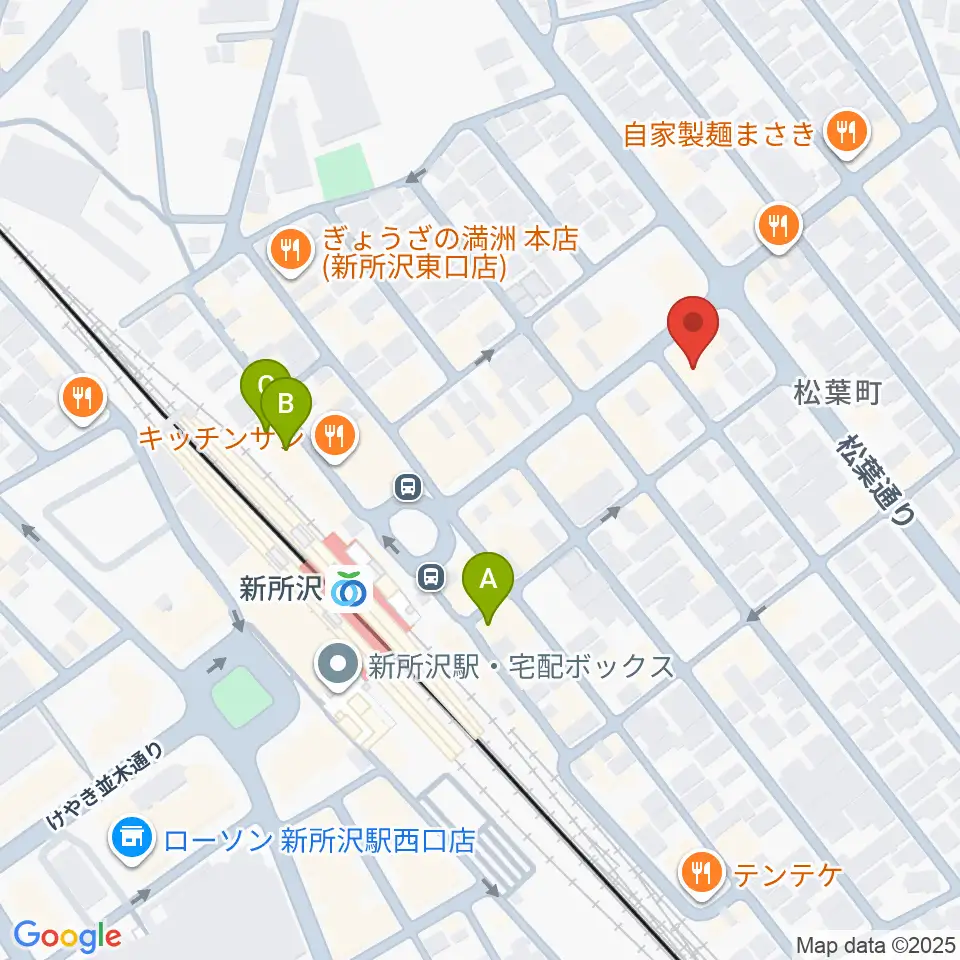 Y.Y Music Studio 新所沢店周辺のホテル一覧地図