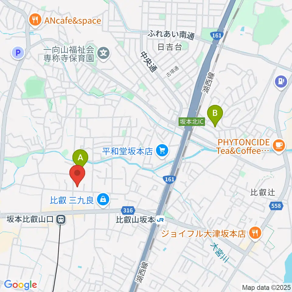 ラプリマ音楽教室周辺のホテル一覧地図