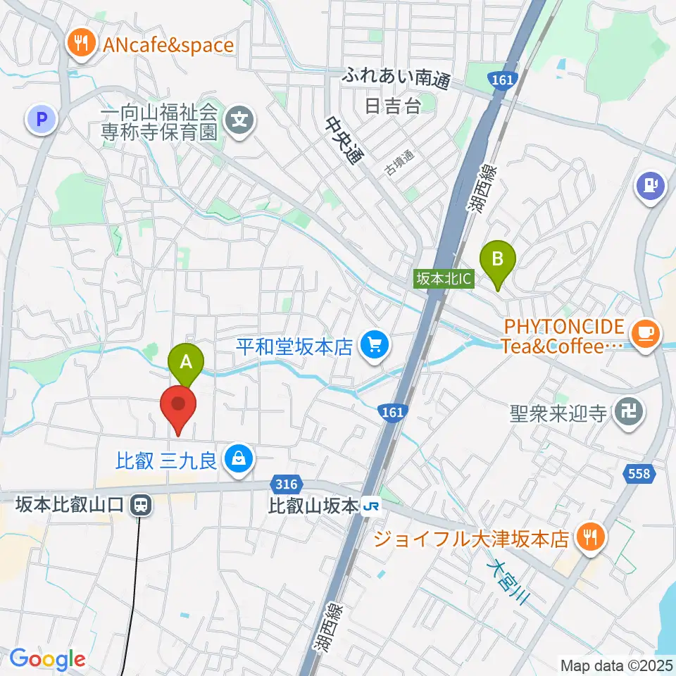 ラプリマ音楽教室周辺のホテル一覧地図