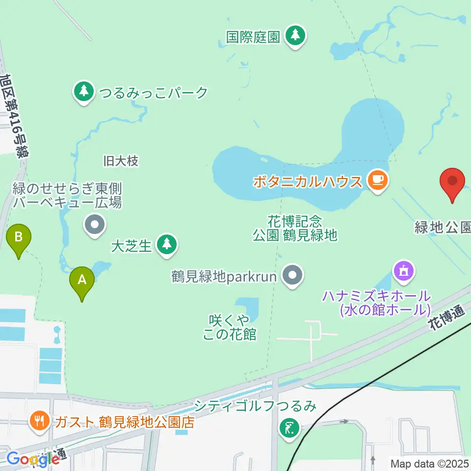 花博記念ホール周辺のホテル一覧地図