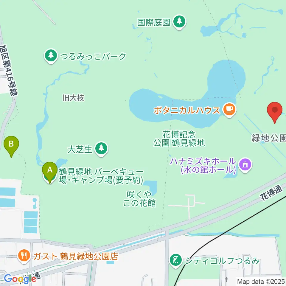 花博記念ホール周辺のホテル一覧地図