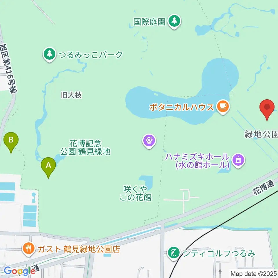 花博記念ホール周辺のホテル一覧地図