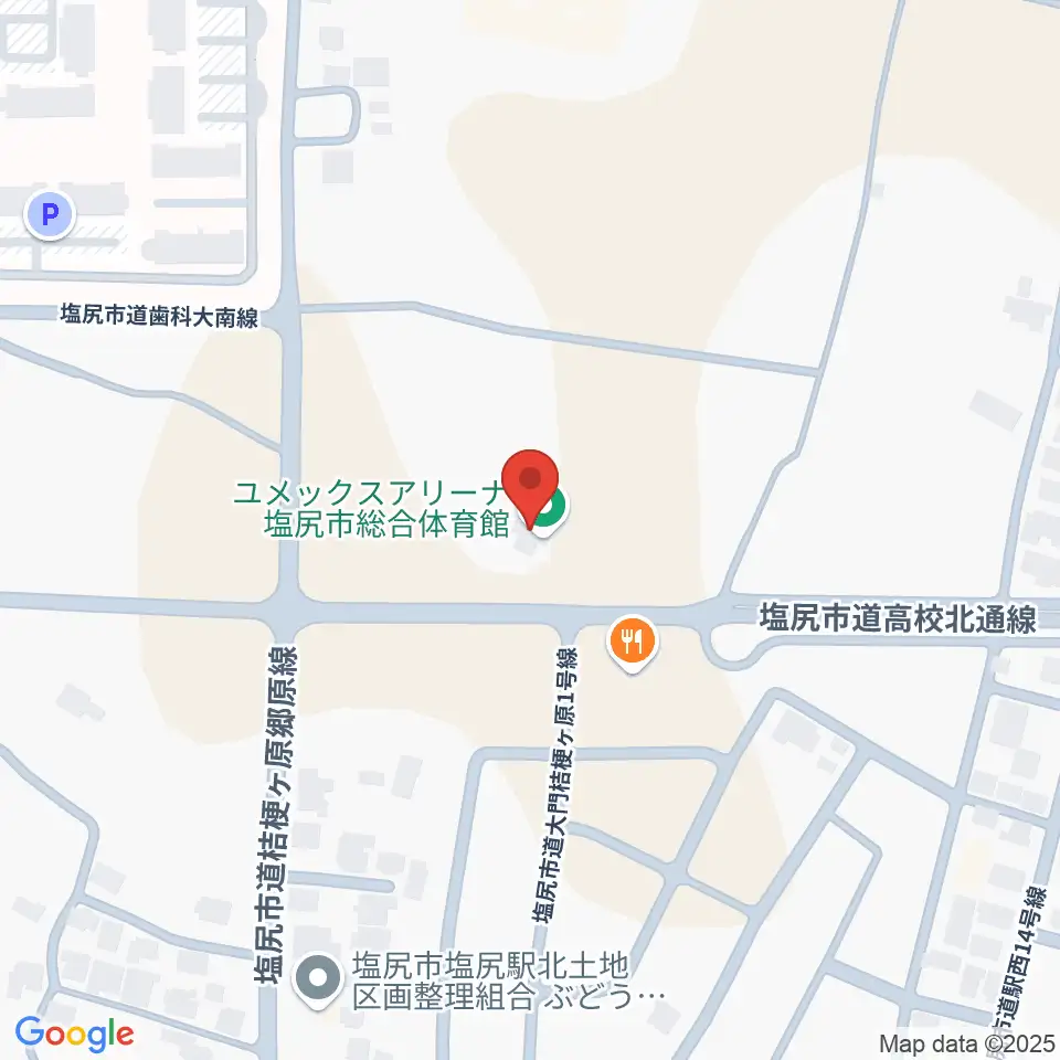 ユメックスアリーナ周辺のホテル一覧地図