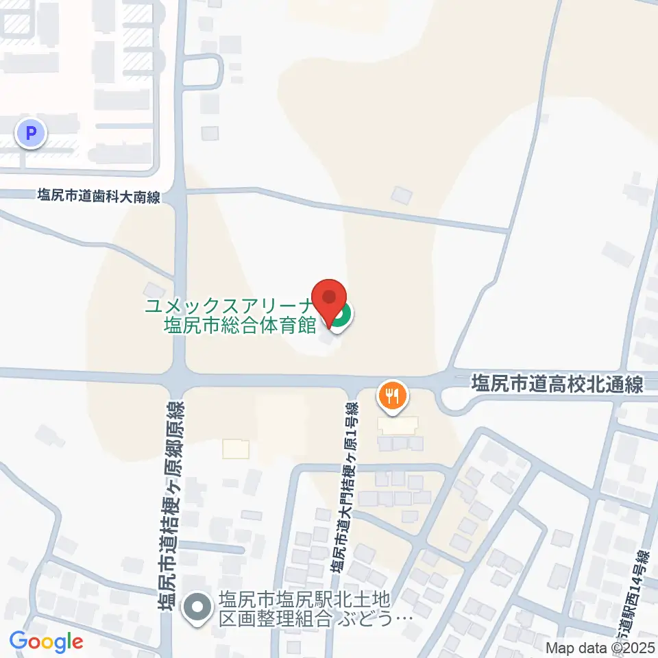 ユメックスアリーナ周辺のホテル一覧地図