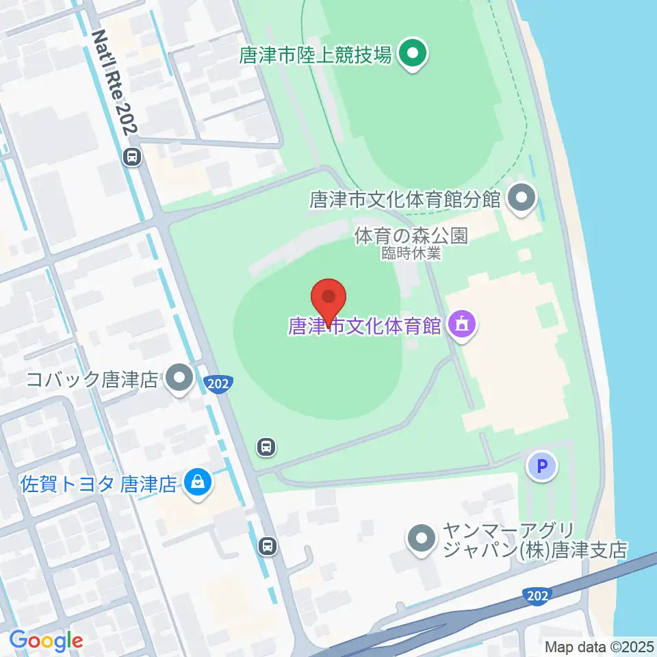 SHOWAハンバーガースタジアム唐津周辺のホテル一覧地図