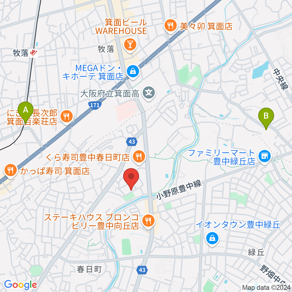 愛ピアノ調律周辺のホテル一覧地図