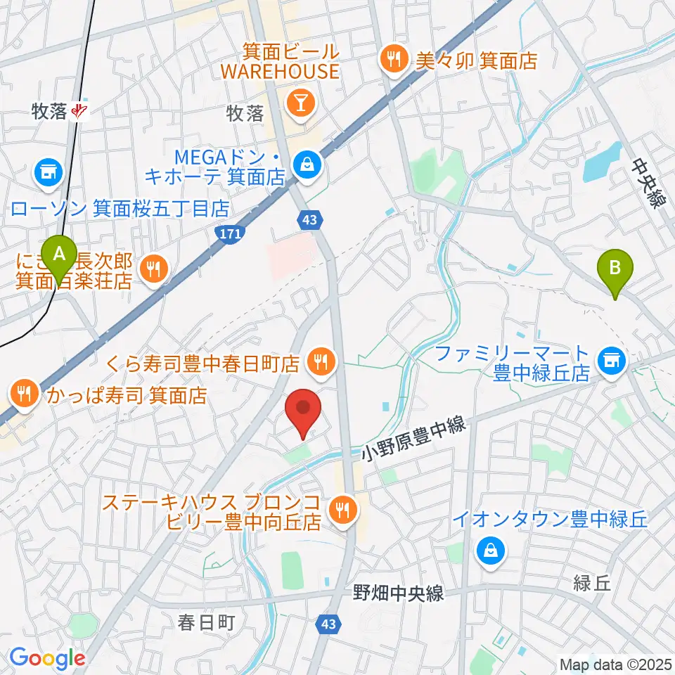 愛ピアノ調律周辺のホテル一覧地図