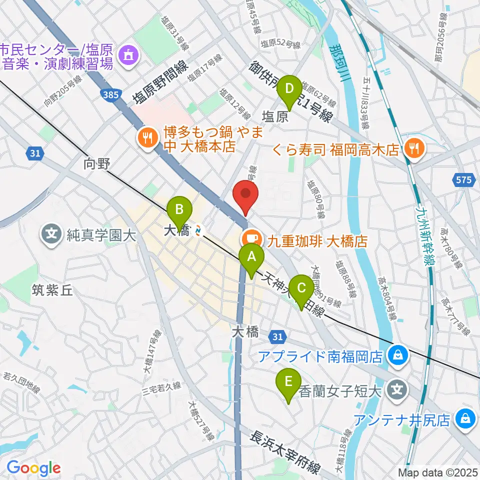sound Boogie大橋店周辺のホテル一覧地図