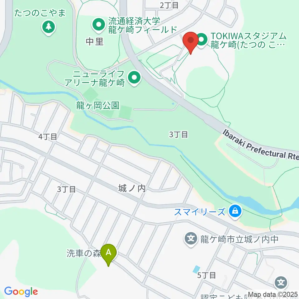 TOKIWAスタジアム龍ケ崎周辺のホテル一覧地図