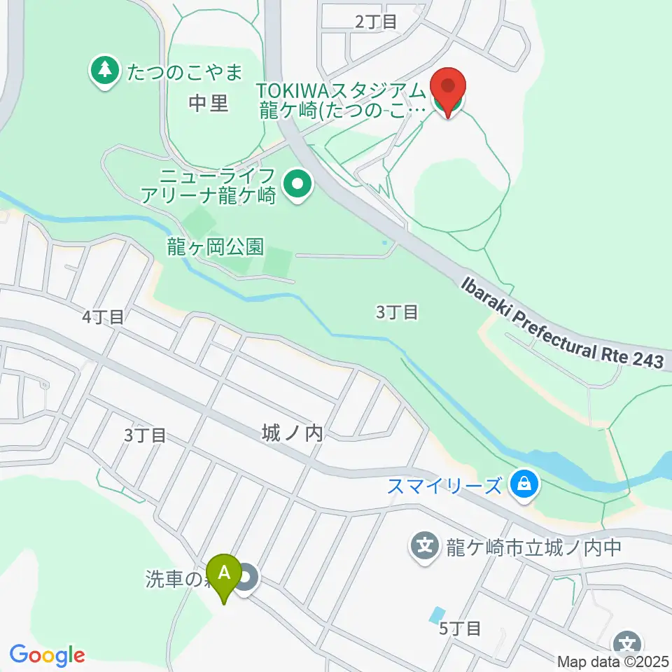 TOKIWAスタジアム龍ケ崎周辺のホテル一覧地図