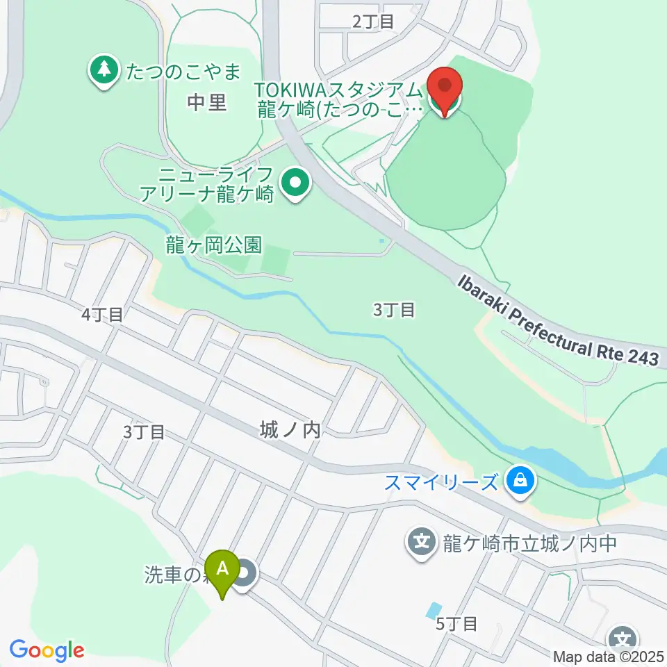 TOKIWAスタジアム龍ケ崎周辺のホテル一覧地図