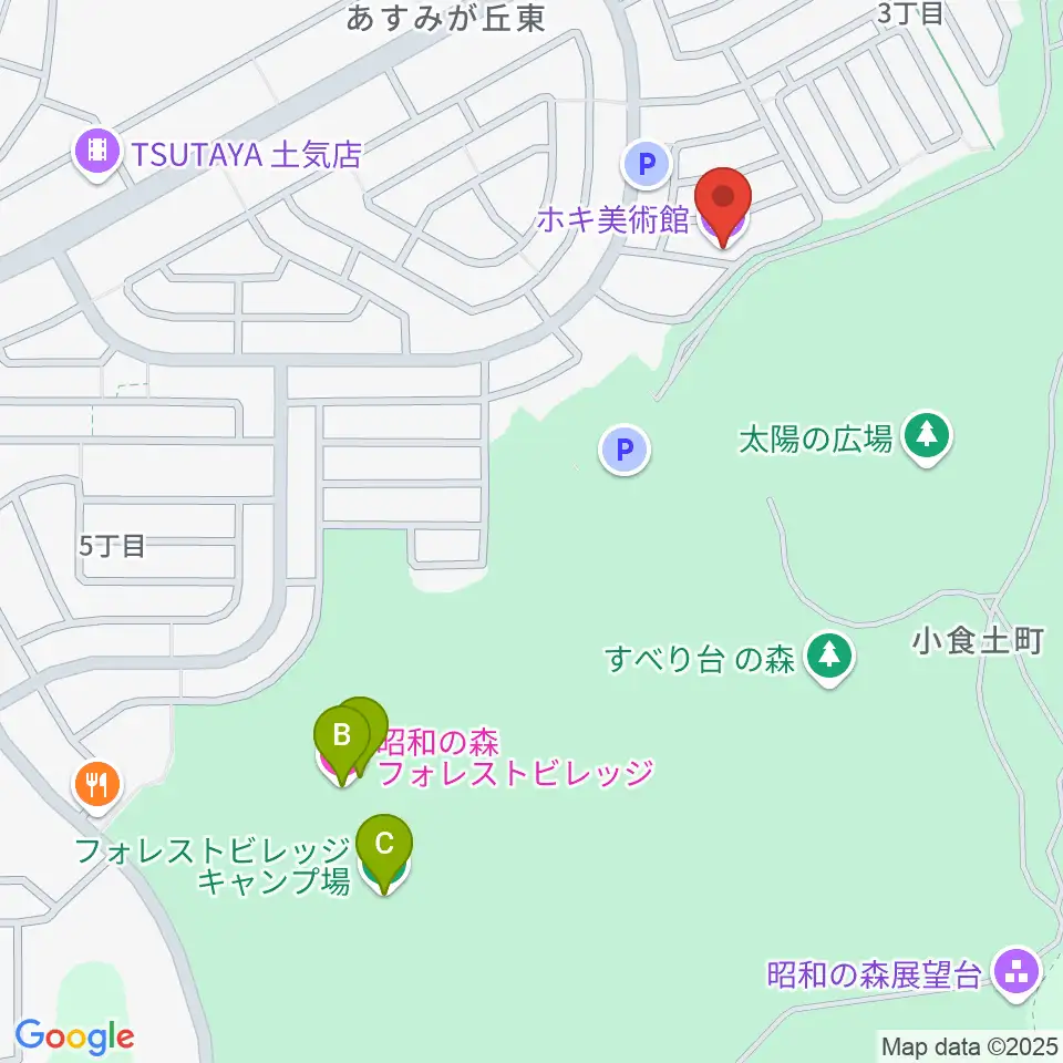 ホキ美術館周辺のホテル一覧地図