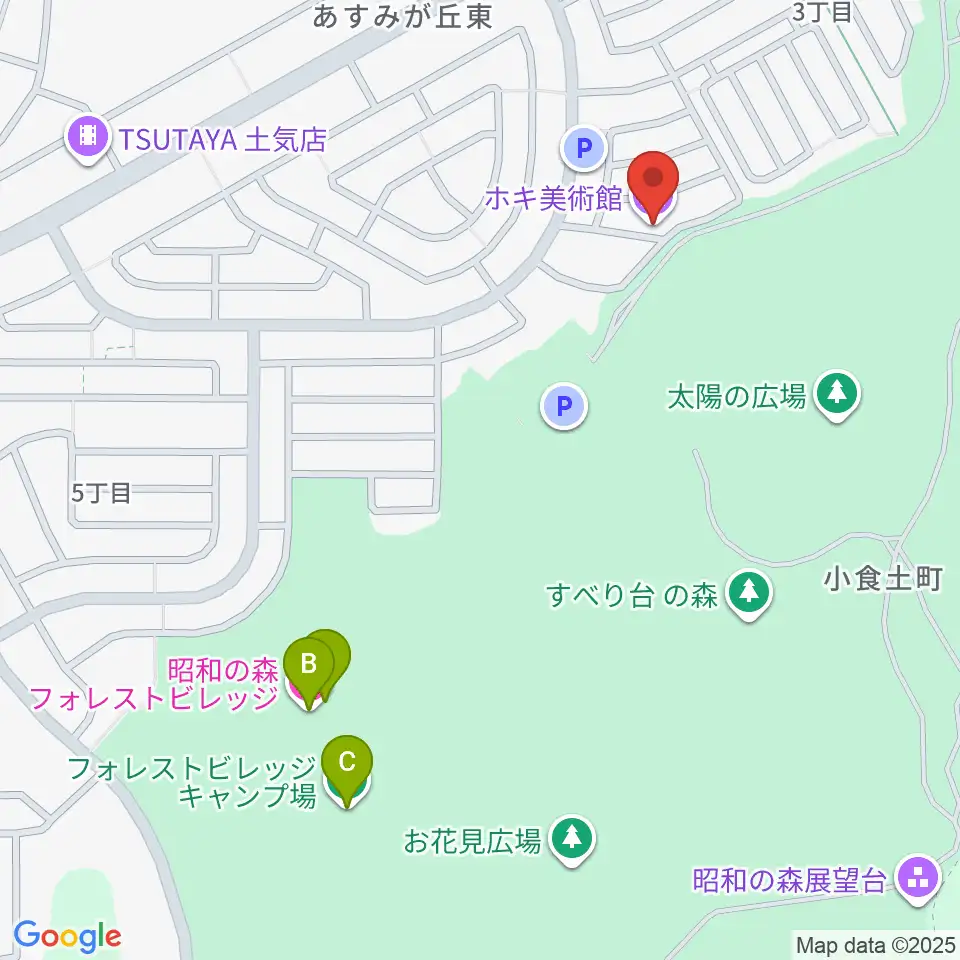 ホキ美術館周辺のホテル一覧地図