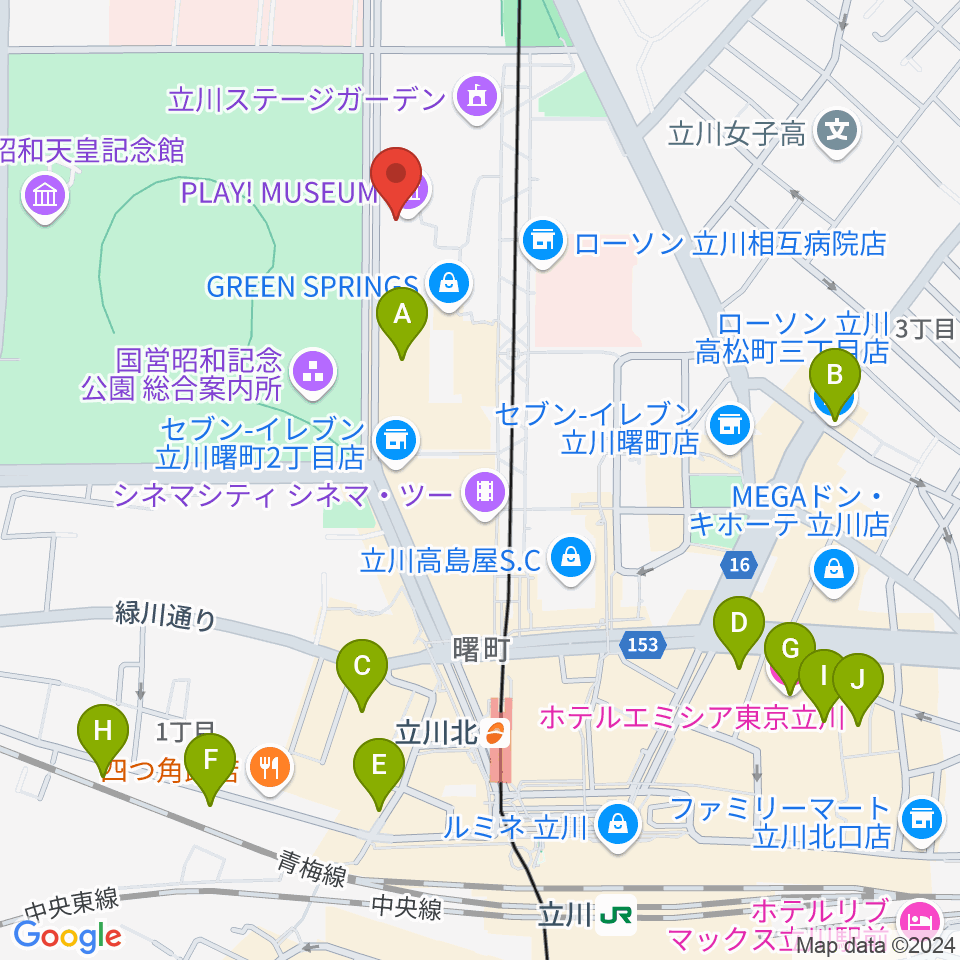 PLAY! MUSEUM周辺のホテル一覧地図